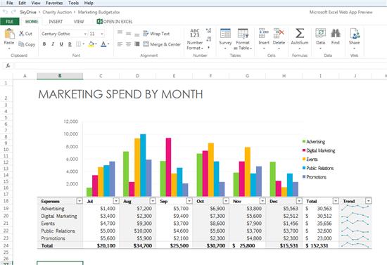 excel webapp