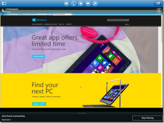 lync2013 desktop sharing iPad