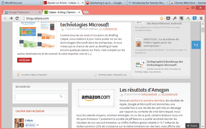 yammer pour chrome 3