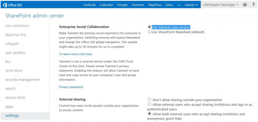 yammer login office 365