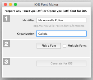 iOS Font Maker