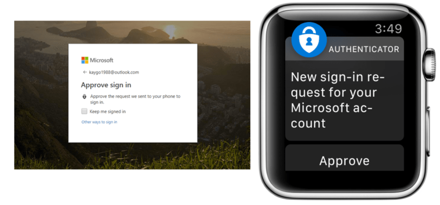 authenticator sur apple watch