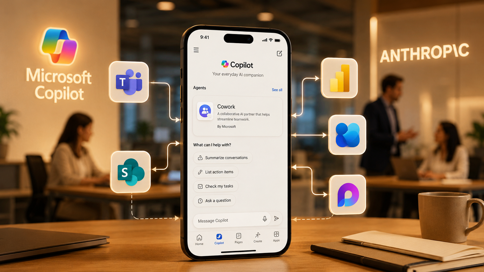 Microsoft Copilot Cowork sur smartphone : pratique, ambitieux, et ...